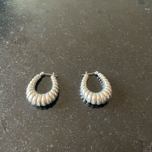Vintage Sterling silver “shrimp” earrings